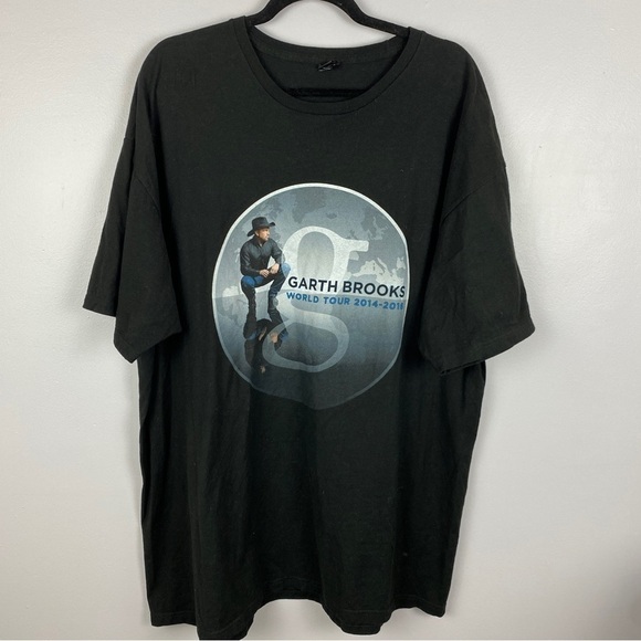 Tultex Garth Brooks 2014-2016 World Tour Concert T-Shirt XXL Black - Picture 2 of 13